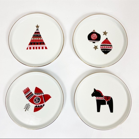 Project 62 Dining Project 62 Holiday Appetizer Plates Porcelain Set